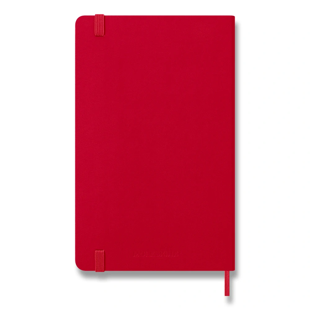 Plánovací zápisník Moleskine 2027 tvrdý červený L