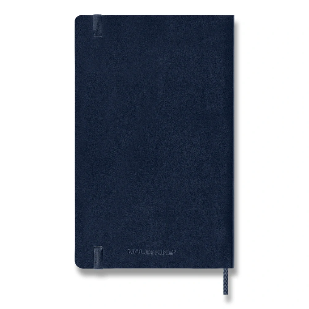 Plánovací zápisník Moleskine 2027 měkký modrý L
