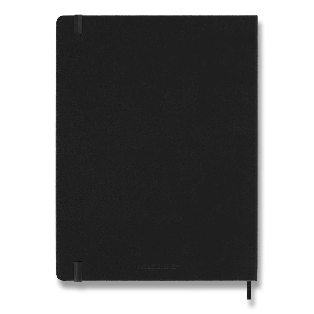 Vertikální PRO diář Moleskine 2027 tvrdý černý XL