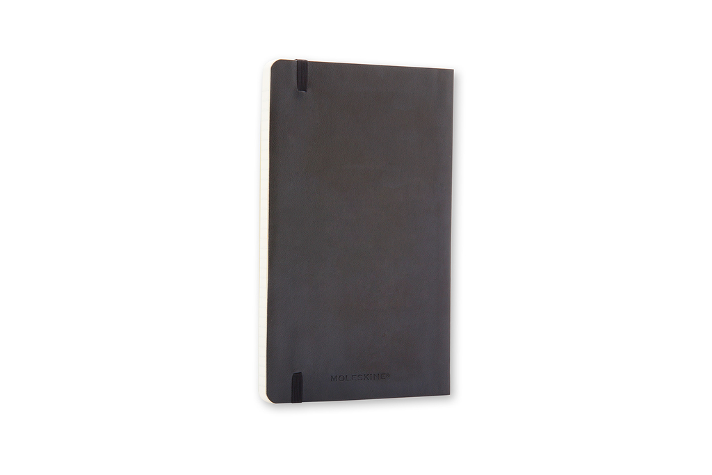 Zápisník Moleskine měkký linkovaný černý S