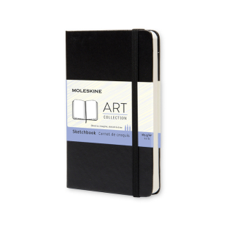 Skicář Moleskine tvrdý černý S